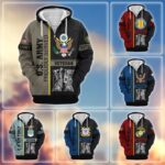 Premium US Veterans Zip Hoodie VT1610013