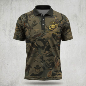 Premium USMC Veteran Polo Shirt VT020607 - S
